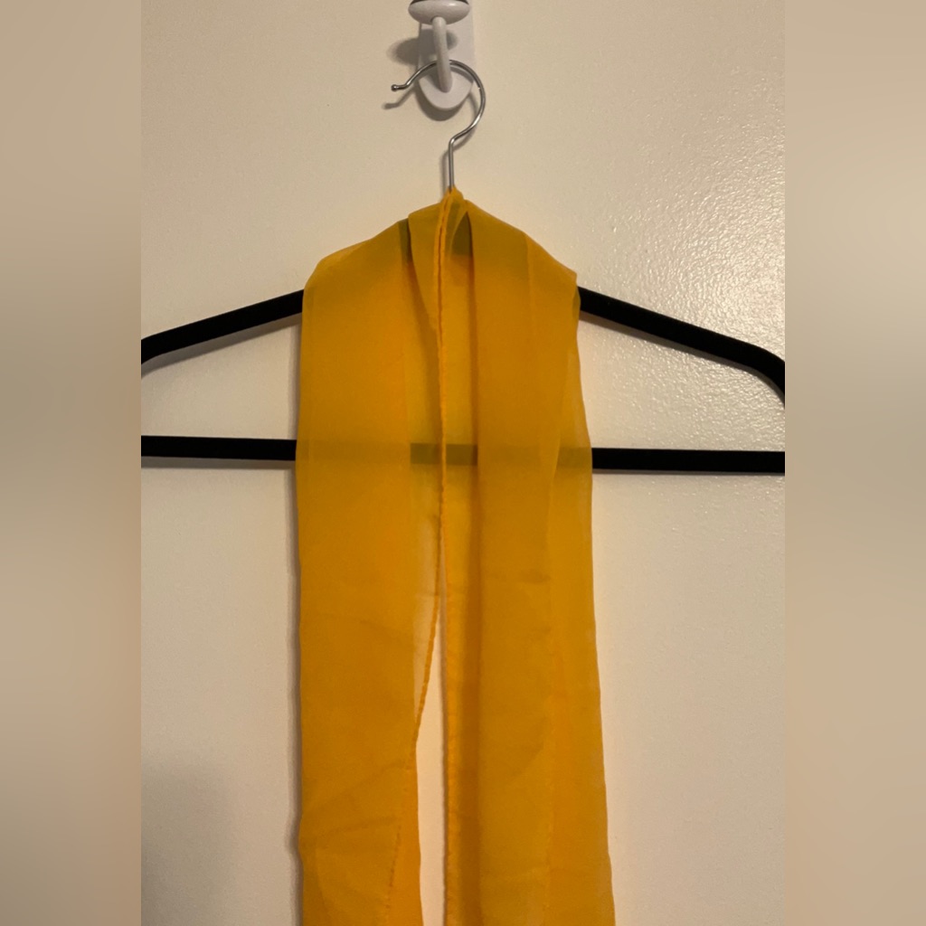 Yellow Scarf 46 Inch Long 10 Inch Wide